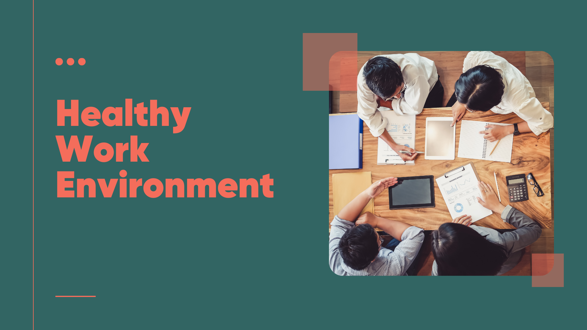 Black and Yellow Modern Minimalist Healthy Work Environment Talking Presentation